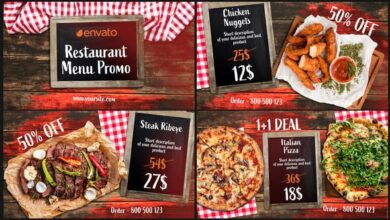 قائمة شواء Videohive - BBQ Menu - Restaurant Promo 33124422