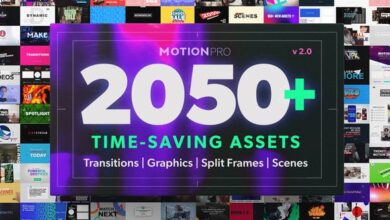 للبريمير الحزمة الضخمة كاملة Videohive - Motion Pro | All-In-One Premiere Kit v2.0 26504964