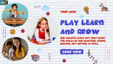 ترويج الاطفال | عرض شرائح الروضة Videohive - Kids Promo | Kindergarten Slideshow - 32985441