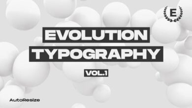 Videohive - Evolution Typography | Media - 29459197 - Project for After Effects