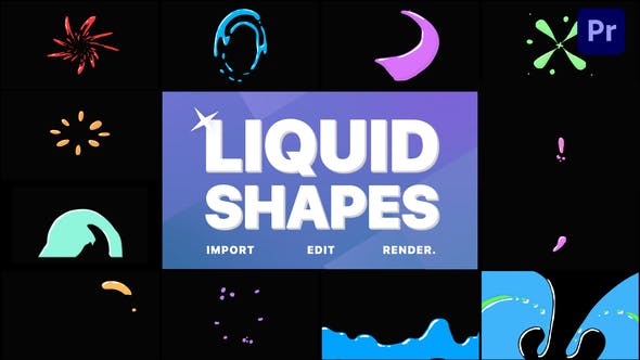 للبريمير Videohive - Liquid Shapes | Premiere Pro MOGRT - 32857171