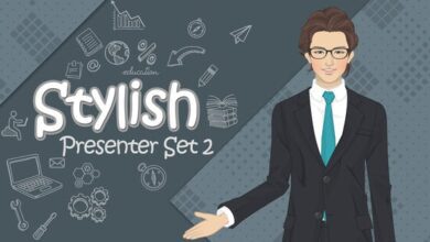 مجموعة مقدم أنيقة Videohive - Stylish Presenter Set 2 33011646