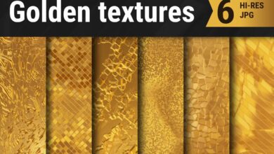 خامات وتراكيب الذهب Golden Textures | Collection