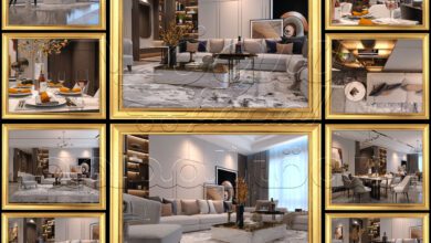 نماذج ثلاثية الابعاد 3D Interior Livingroom Scene