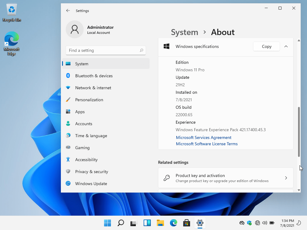 ويندز 11 الاصدار الجديد Windows 11 Pro & Home Insider Preview Build 22000.65 x64 ​Untouched النسخة الخام تحميل تيلجرام