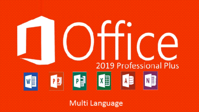 اوفيس 2019 مع التحديثات مع اللغة العربية Microsoft Office 2019 Version 2105 Build 14026.20302 Pro Plus Retail AIO Multilingual July 2021
