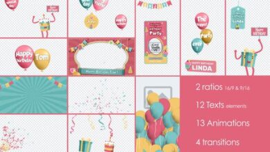 حزمة عيد الميلاد والحفلات Videohive - Birthday and Party Kit 32948415