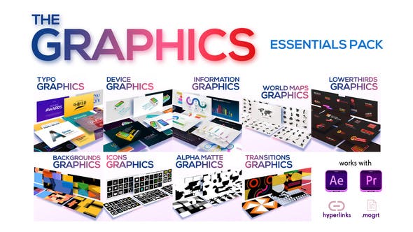 الحزمة كاملة Videohive - The Graphics Essentials Pack 23452149