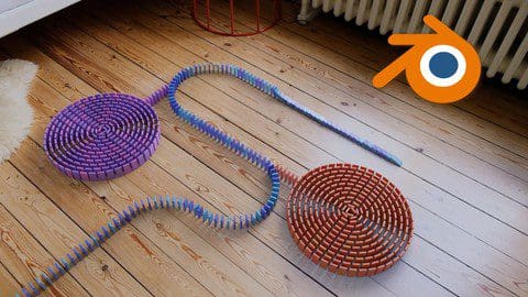 الكورس كامل Udemy - The Impossible Domino Run in Blender