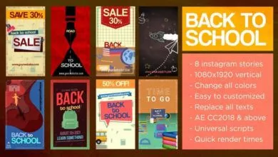 العودة إلى قصص المدرسة Videohive - Back To School Stories 33427455