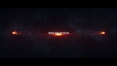 Videohive Space Trailer Titles 12293934 - Project for After Effects