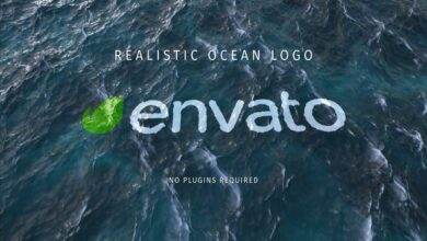 واقعية شعار المحيط Videohive - Realistic Ocean Logo 33557149