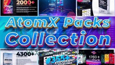 كل الحزم محدثة بتجميعة واحدة VideoHive - AtomX Packs Collection (August 2021)