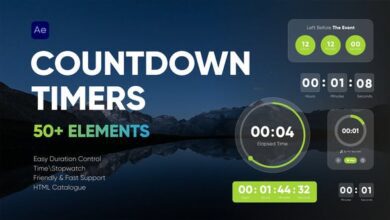توقيت العد التنازلي Videohive - Countdown Timers - 33032137