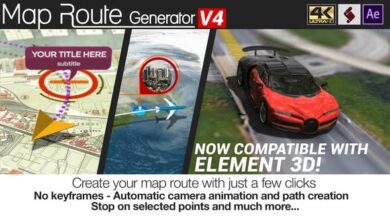 مولد خريطة الطريق Videohive - Map Route Generator V4 21686169