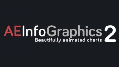 جديد الافترافكت AEScripts AEInfoGraphics 2 v2.0.3 for After Effects