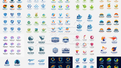 اكبر تجميعة تصاميم شعارات (لوجو) جاهزة من موقع Freepik بصيغ eps