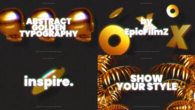 Videohive - Abstract Golden Typography 33472237