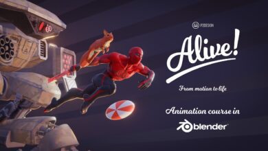 لكثرة الطلبات الكورس كامل P2design - Alive! Animation course in Blender