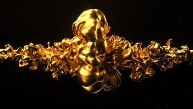 مقدمة شعار ذهبي Videohive - Gold Logo Intro - 32397715