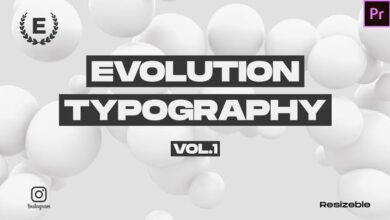 Videohive - Evolution Typography | Media - 30203514