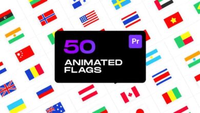 اعلام متحركة Videohive - Animated Flags for Premiere Pro - 33361980