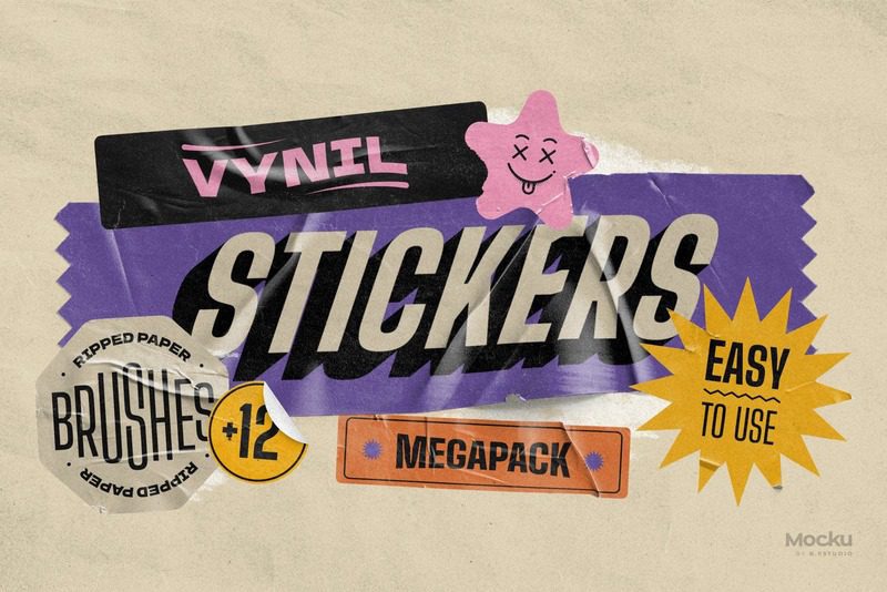 CreativeMarket - Vynil stickers 6389850 ملصقات فينيل