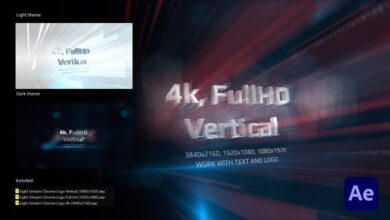 Videohive - Light Stream Chrome Logo 33990720