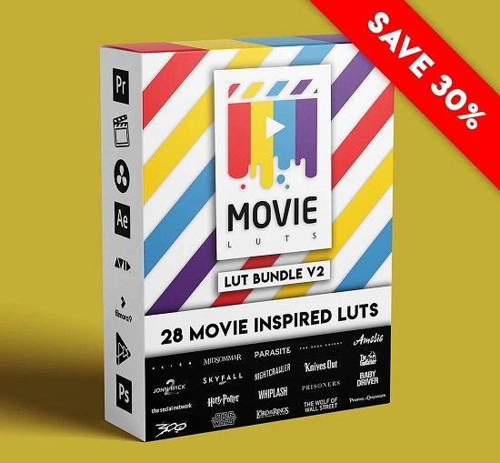 الحزمة كاملة Gumroad - Movie LUTs Bundle V2 متوافقة مع كل برامج التصميم
