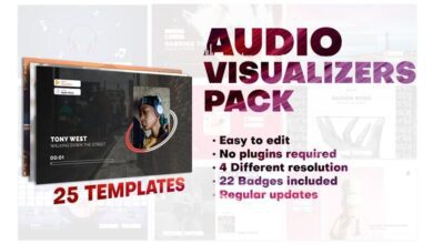 Videohive - Audio Visualizers Pack - 28006092 حزمة مصورات الصوت