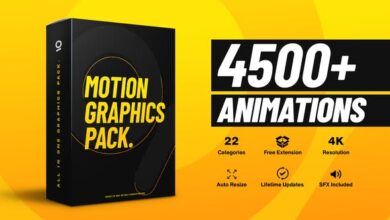 Videohive - 4500+ Graphics Pack V5 - 25010010 الحزمة كاملة