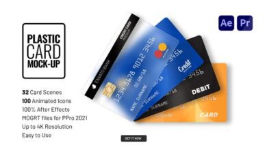 Videohive - Plastic Card Mock-up 33666409