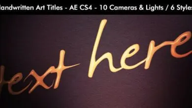 عناوين الفن المكتوبة بخط اليد Videohive - Handwritten Art Titles - 7408964