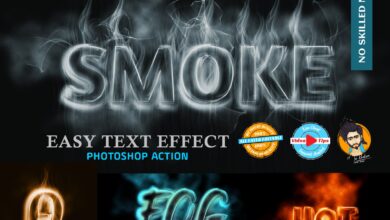 Smoke Text Effect Plugin 6399754 ملحق تاثير الدخان للفوتوشوب