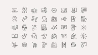 Videohive - Digital Marketing Line Icons 33956167