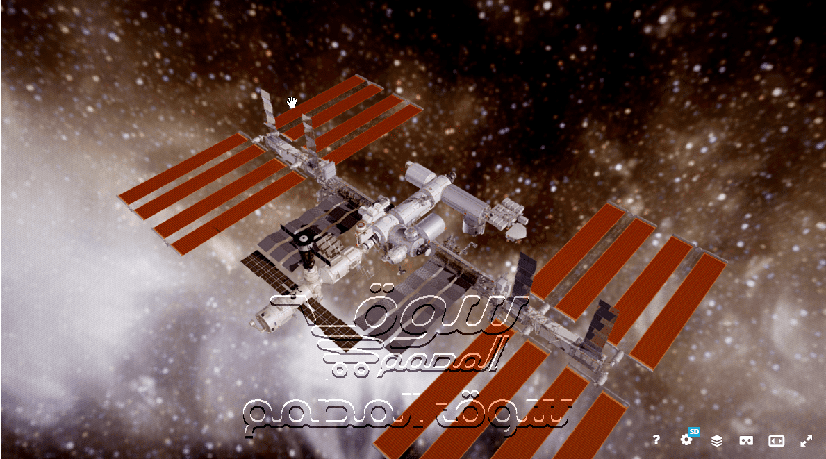 NASA International Space Station نموذج ثلاثي الأبعاد لمحطة الفضاء الدولية