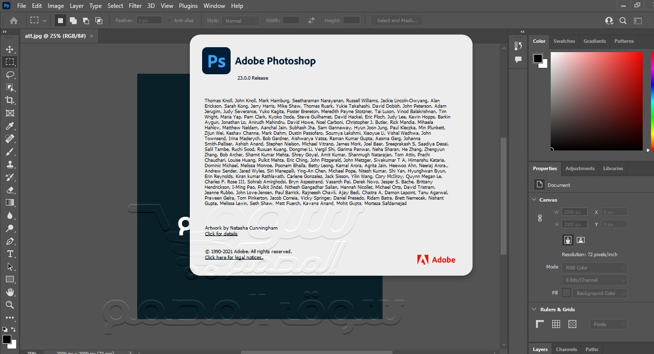 اصدار جديد Adobe Photoshop 2022 v23.0.0.36 (x64) Multilingual كامل