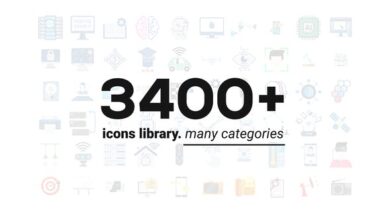 Videohive - 3400 Animated Icons Library - 29590771