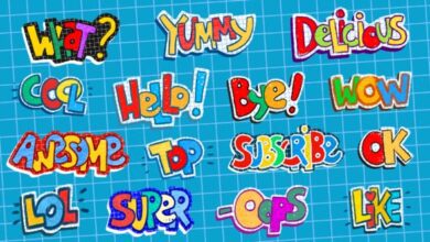 Videohive - Stickers Words 22827927