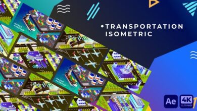 Videohive - Transportation Isometric Animation | After Effects 34349242