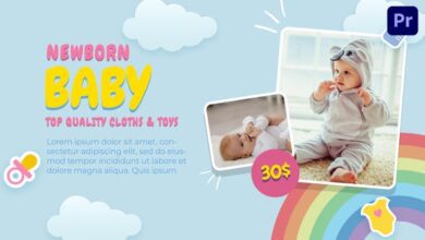 بريمير | Videohive - Autumn Baby Collection Mogrt 161 - 34110337