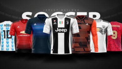 موك اب Sports Templates - Football/Soccer Shirt Builder Mockup V2