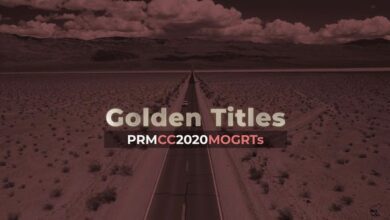 للبريمير عناوين ذهبية Videohive - Golden Titles - 33263044 - Premiere Pro Templates