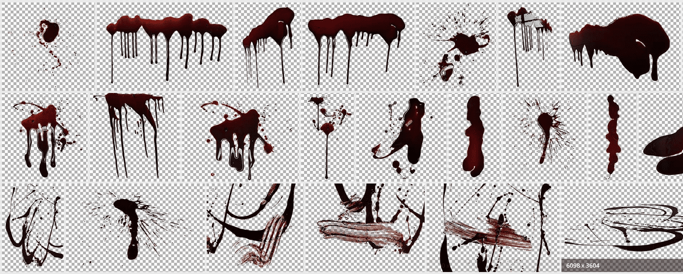 رش الدم Photobash - Blood Splatters