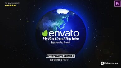 بريمير || Videohive - Best Grand Trip Intro | World Map Kit Premiere Pro - 34222064