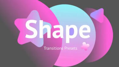 تنقلات بريمير Videohive - Shape Transitions Presets - 34181026