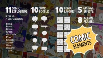 Videohive - Comic Elements 21277298