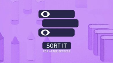 جديد eyedesyn Sort It v1.1.1 for After Effects Full Version Free Download