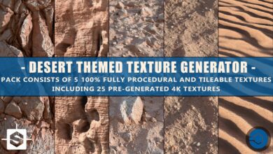 Desert Themed Texture Pack 4k textures Substance mat