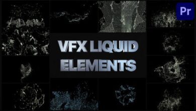 للبريمير || Videohive - VFX Liquid Elements | Premiere Pro MOGRT - 34380639